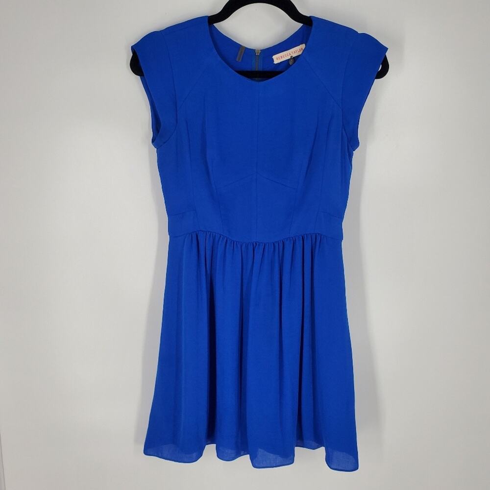 Rebecca Taylor Royal Blue Fit and Flare Mini Dress